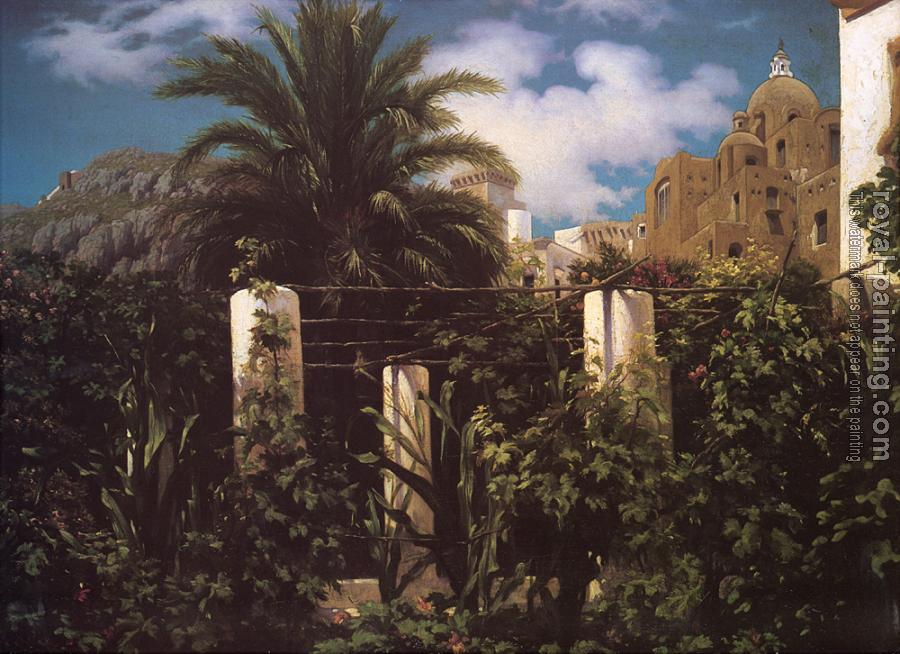 Lord Frederick Leighton : Garden of an Inn, Capri